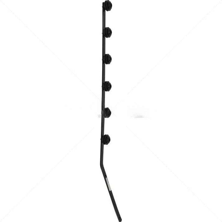 Nemtek 6-Line Flat Bar Angled Black Fence Pole - Durable Corner Fencing Solution