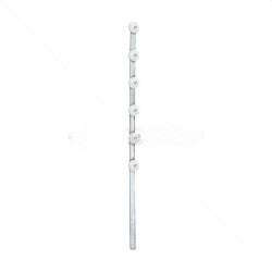 Nemtek 6-Line Flat Bar Galvanised Straight WB Fence Pole - Durable Electric Fencing