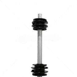 Nemtek 6-Line Round Bar Galvanised BB Fence Pole - Strong Black Fencing Solution