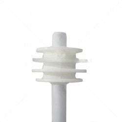Nemtek 6-Line Round Bar White Fence Pole - Durable and Stylish Electric Fencing