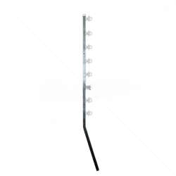 Nemtek 6-Line Jurassic Galv Angled Slotted WB Fence Pole - Strong Corner Fencing