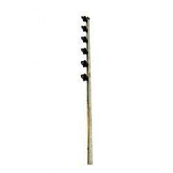 Nemtek 6-Line Jurassic Galvanised Straight BB Fence Pole - Strong and Durable Fencing