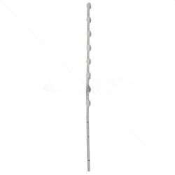 Nemtek 8-Line Angled Slotted Jurassic Galv PC WB Fence Pole - Durable Corner Support