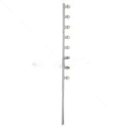 Nemtek 8-Line Slotted Jurassic Galv WB Fence Pole - Durable Electric Fencing