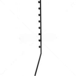 Nemtek Fence Pole 8 Line Angled Square Tube Black Electric Fence | EF11-6