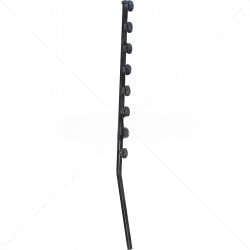 Nemtek Fence Pole 8 Line Angled Square Tube Black Shield Insulator | EF11-8