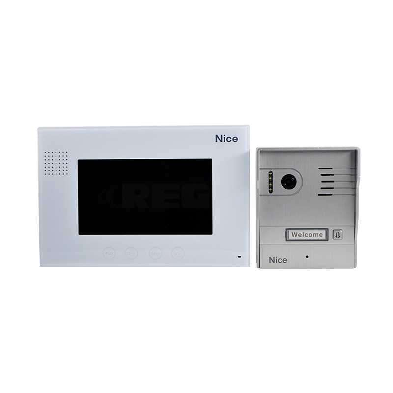 NICE 7 Colour Video Intercom Kit with Aluminium Gate Station IC120