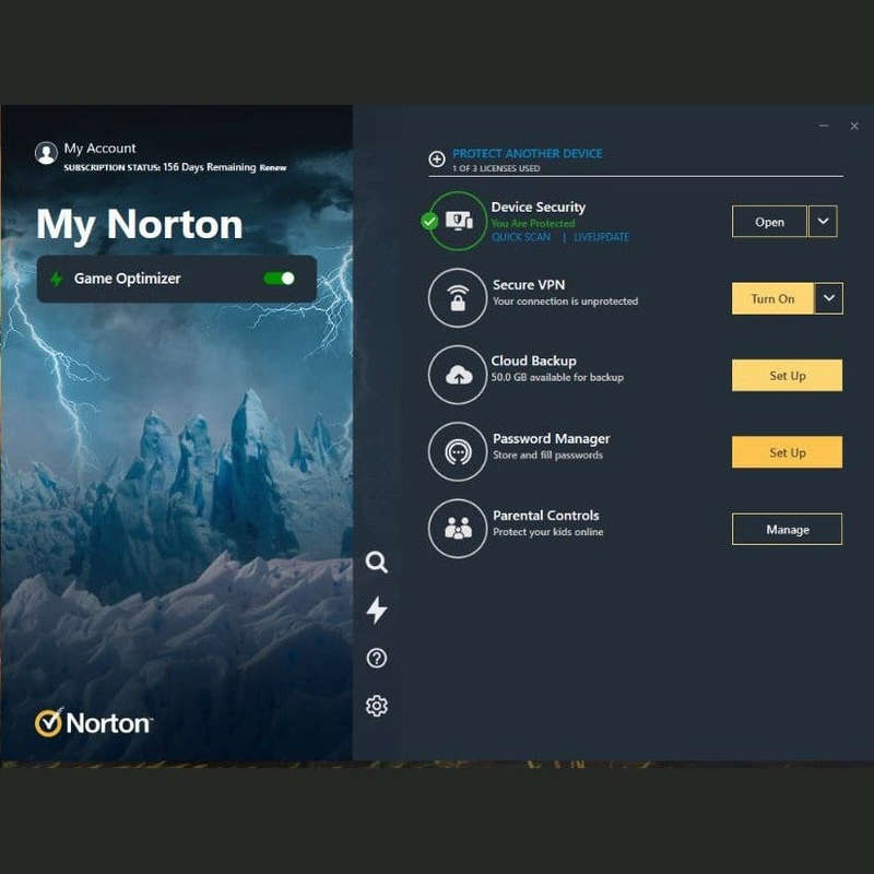 Norton 360 for Gamers (3 Device/Up to 50GB)
