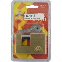 Padlock - Insurance 70mm Part No: LK79-3