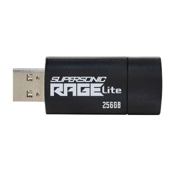 Patriot Rage Lite 256GB USB3.2 Flash Drive  Black - High-Speed Portable Storage Solution