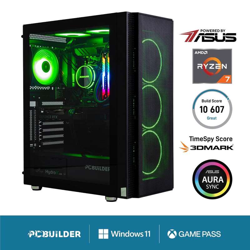 PCBuilder Ryzen 7 5700X3D COMMANDER Windows 11 Gaming PC  Powerful & Stylish