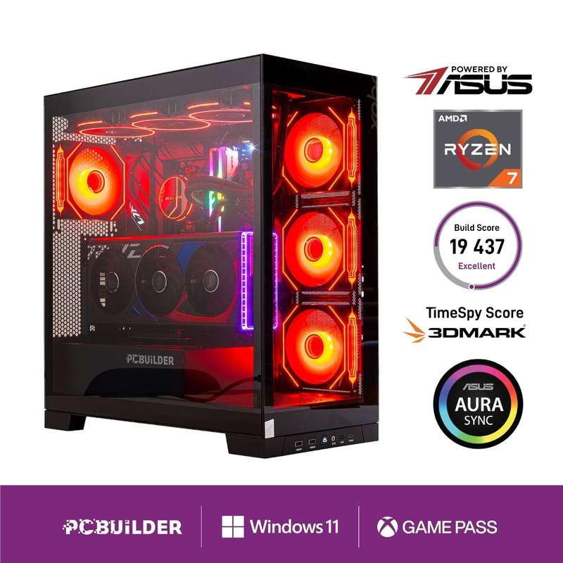 PCBuilder Ryzen 7 7800X3D ARCHON Windows 11 Gaming PC  Ultimate Performance