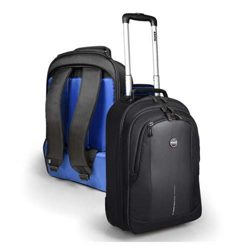 Port Designs Chicago EVO 15.6" Black Trolley Travel Bag  Secure & Stylish Laptop Carry