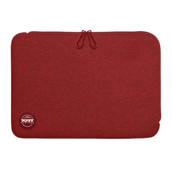 Port Designs Torino II 13.4 Notebook Sleeve  Stylish & Protective Red Case