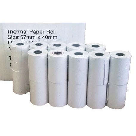 Postron Thermal 57mm x 40mm Credit Card Paper Rolls  High-Quality Printing