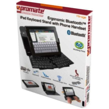 Promate Mirage iPad Ergonomic Bluetooth Keyboard Stand