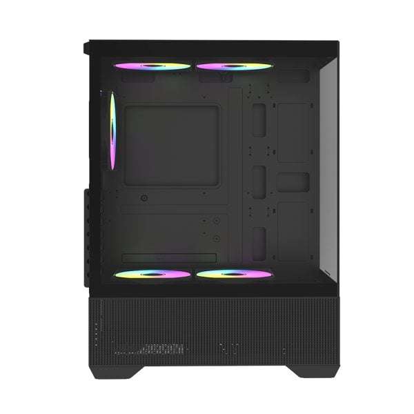 Raidmax I802 AIR E-ATX |ATX | Micro-ATX | Mini-ITX RGB Mid-Tower Gaming Chassis  Black
