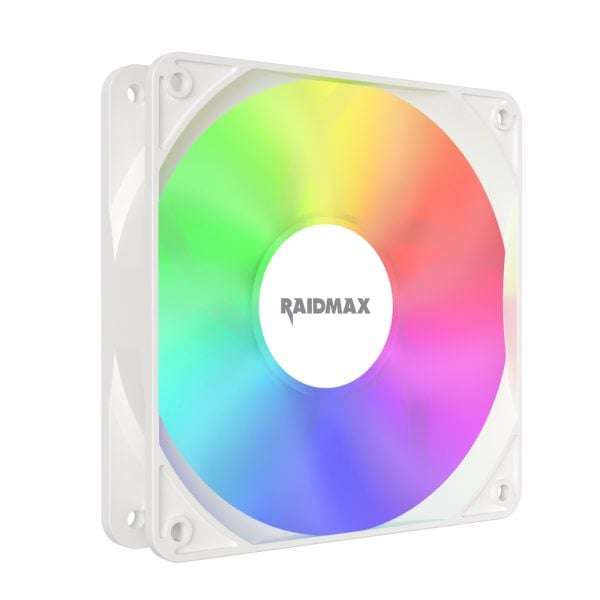 Raidmax NVX120FWDC4 120mm 3pin ARGB 4in1 Fan  White