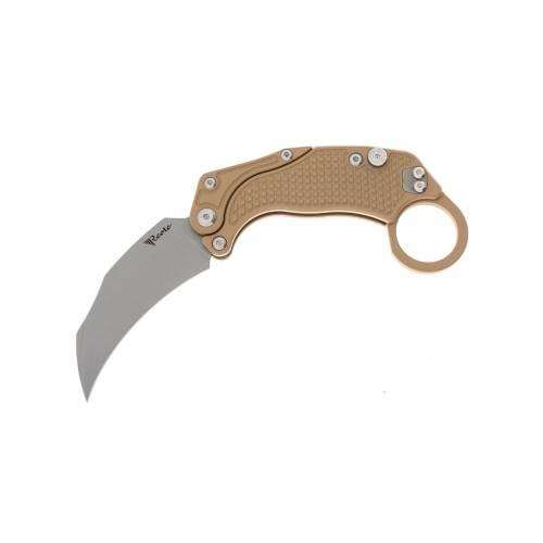 Reate Exo-k Aluminium Ceramic Coated Tan Stonewashed Knife