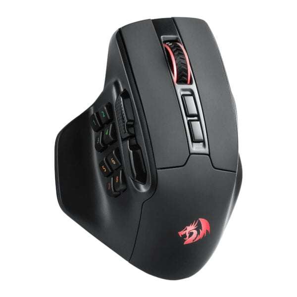 Redragon Aatrox Wireless 6200DP RGB MMO Gaming Mouse  Black