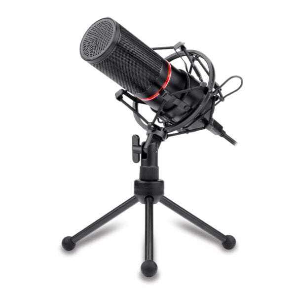 REDRAGON BLAZAR Cardioid USB Gaming Mic and Tripod  Black