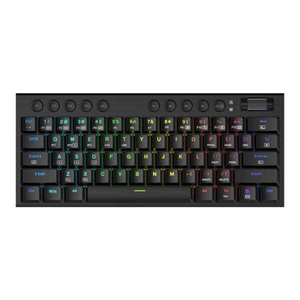 REDRAGON Horus Mini Pro 61Key Wireless Bluetooth Red Switch RGB Low Profile Gaming Mechanical Key...