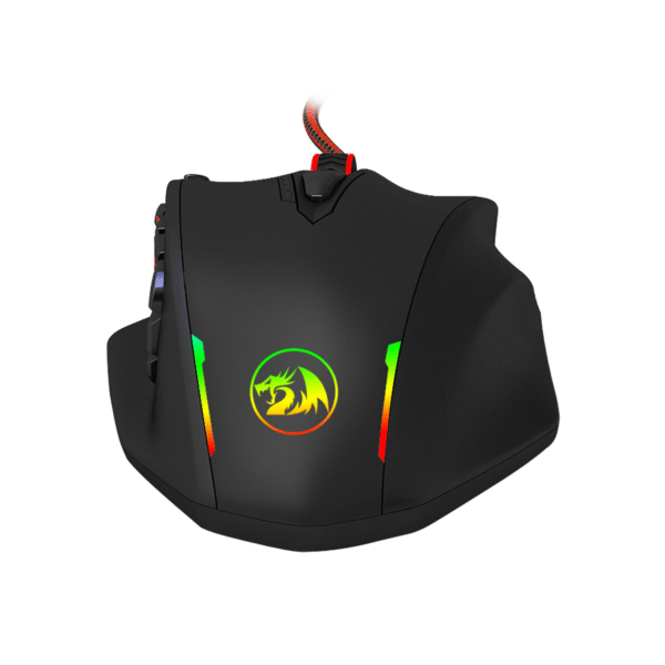REDRAGON IMPACT 12400DPI MMO Gaming Mouse  Black