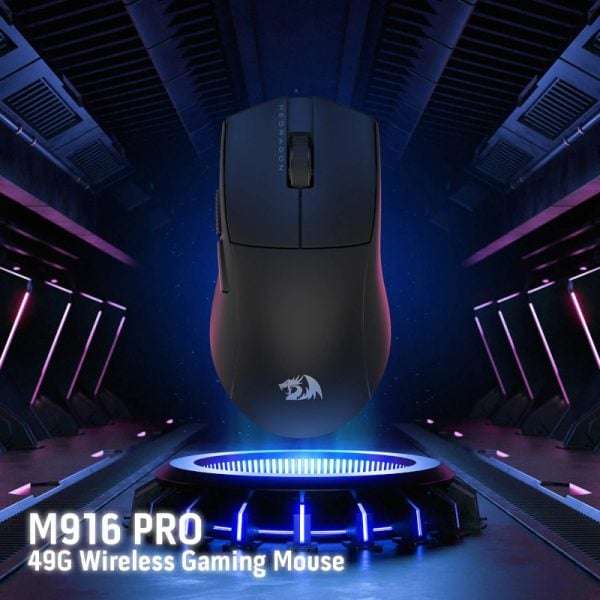 Redragon M916 PRO 4K 3-Mode Wireless Gaming Mouse  Black