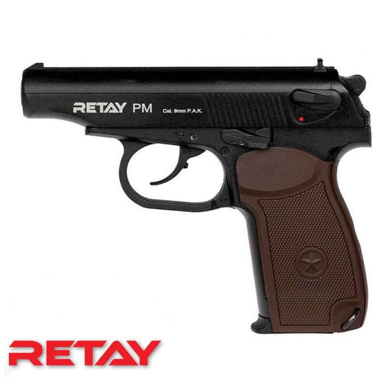 Retay PM Black Blank/Pepper Gun (Semi Auto|6+1|9mm PAK)