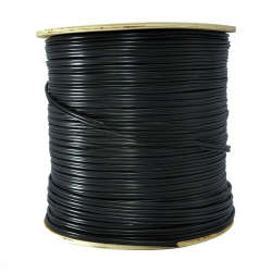 RG59 Coaxial Cable with Power  500m Black | 75 Ohm