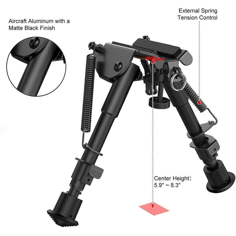 Rifle Bipod Butterfly Adjustable Stand JD-47