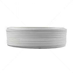 Ripcord 1mm² Bare Copper Cable  White 100m Roll for Low Voltage Use