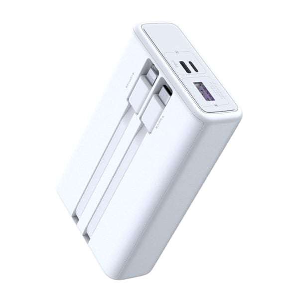 Romoss PAC10 10000mAh 20W Fast Charge Power Bank  White Portable Charger
