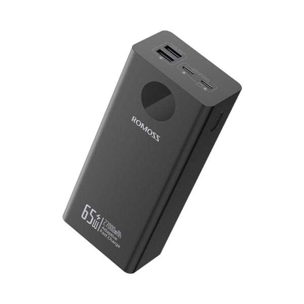 Romoss PEA27S Pro 27000mAh 65W Fast Charge Power Bank  Black Portable Charger