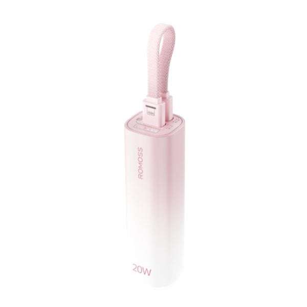 Romoss PSC05 5000mAh 20W Mini Power Bank  Pink Portable Charger