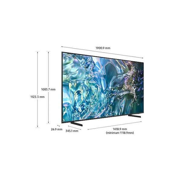 SAMSUNG 85'' QLED TV 100% COLOUR VOLUME (QUANTUM DOT); QUANTUM PROCESSOR LITE; QUANTUM HDR; HDR 10+