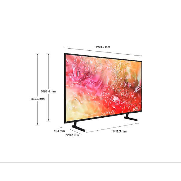 SAMSUNG 85" UHD TV PUR COLOR, CRYSTAL PROCESSOR 4K ENGINE, HDR 10+ (SUPPORT), UHD DIMMING, MOTION...