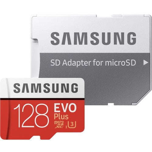 Samsung EVO Plus 128GB Micro SDXC with SD Adapter - High-Performance Storage for 4K Video and Mob...