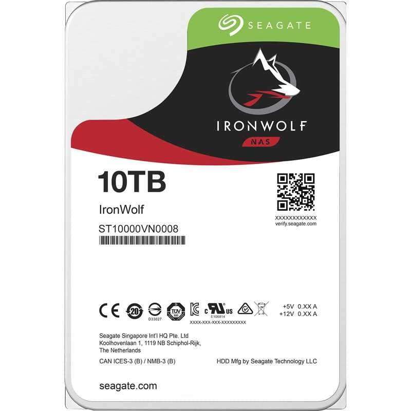 SEAGATE 10TB HDD NAS IronWolf 3.5 Size SATA
