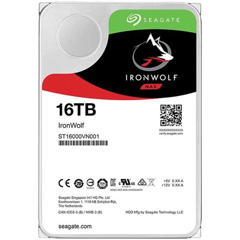 SEAGATE 16TB HDD NAS IronWolf 3.5 Size SATA