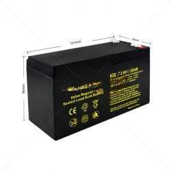 Securi-Prod Battery 12V 7.2Ah SLA Part No: BA13-2