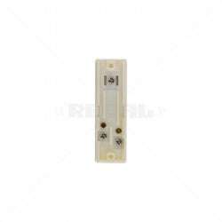 Securi-Prod Emergency Switch N/O and N/C  White Surface Mount