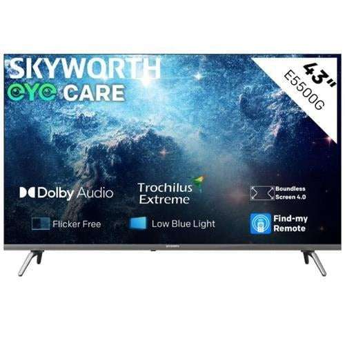 Skyworth 43" E5500G Series Full HD Smart Google TV with Chromecast & Google Assistant