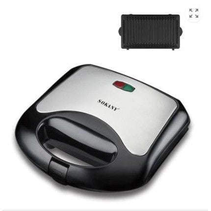 Sokany 2 Slice Sandwich or Grill Maker for Quick Meals