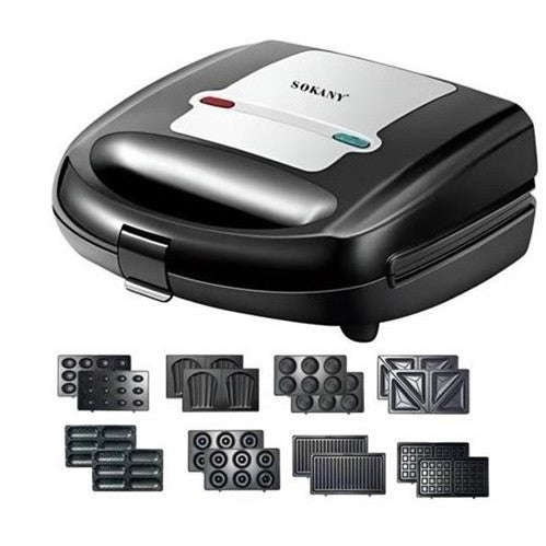 SOKANY 6 IN 1 SANDWICH MAKER SET 750W