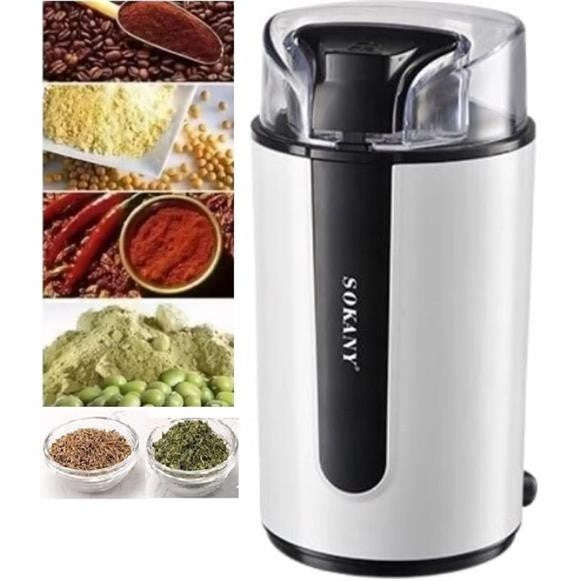 SOKANY 75G AUTO COFFEE GRINDER WHITE