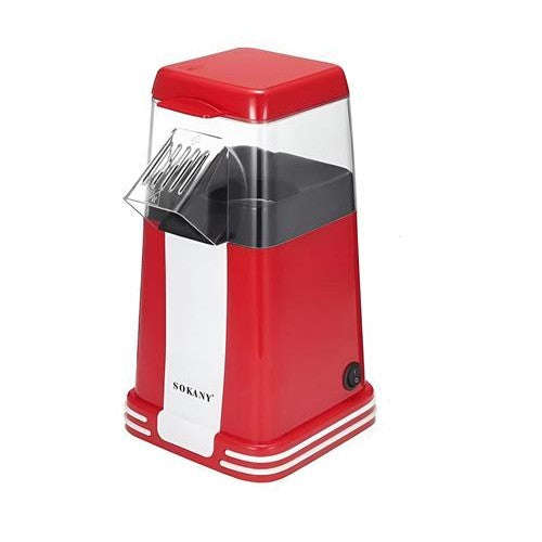 Sokany Red and White Popcorn Maker for Healthy Snacking