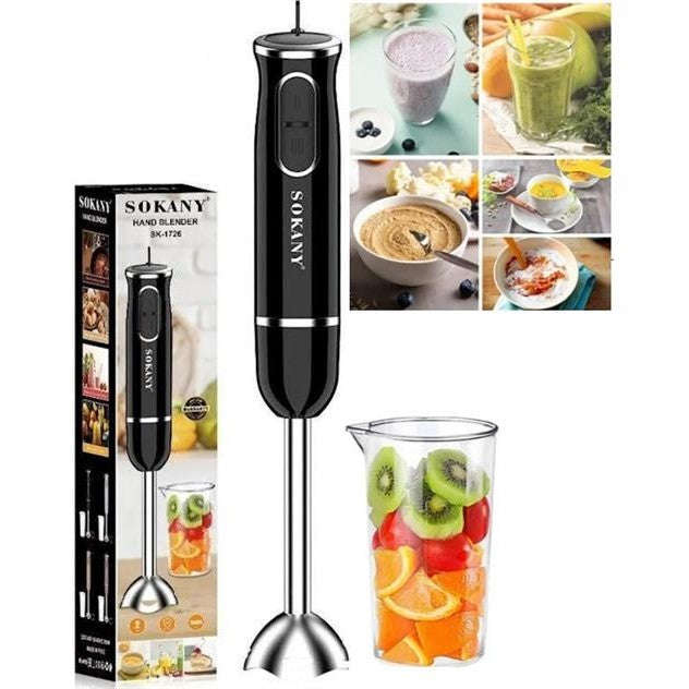 Sokany Stick 300w Blender with Jug Black Retail Box 1 year