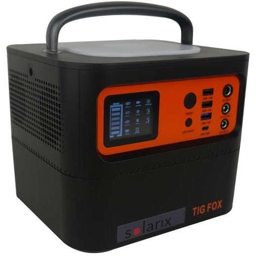Solarix Tigfox 500W Portable Power Station  540Wh Lithium Battery, Pure Sine Wave
