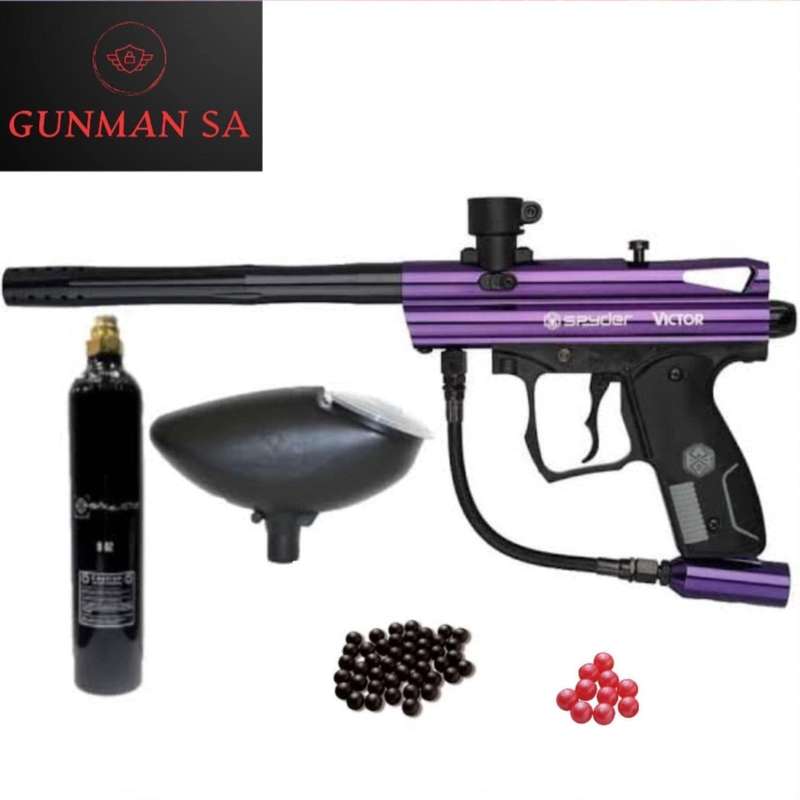 Spyder Victor Paintball Gun Combo (Semi Auto|CO2|HOP|350 FPS|28J|.68 CAL) - GSA